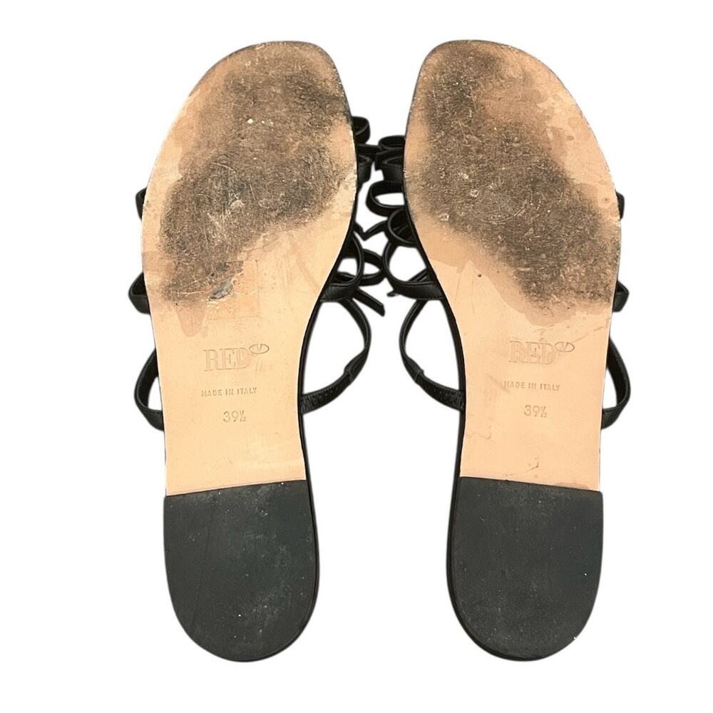 RED Valentino Black 3 Bow Sandals Size 39.5 - Picture 5 of 6